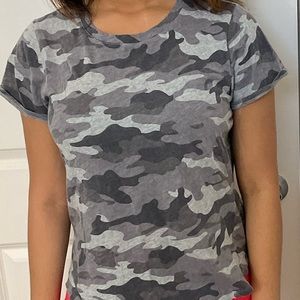 Black Camouflage Short Sleeve T-Shirt by Old Navy